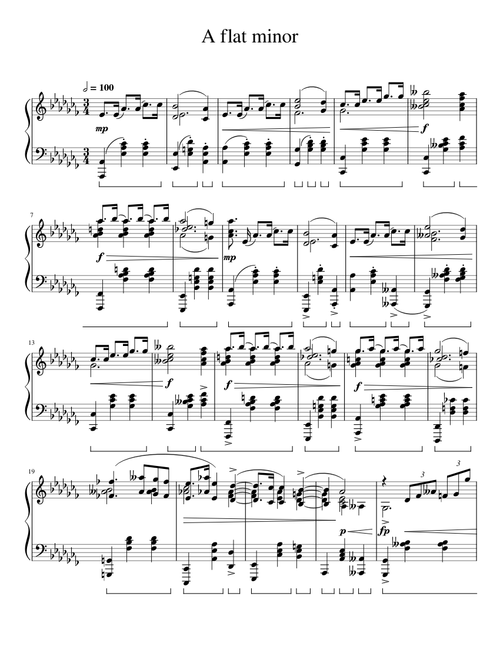 A flat Minor - "Waltz" [Revision 1/9/21]