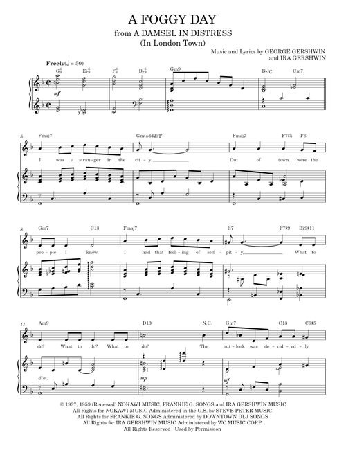 score (Piano Vocal)