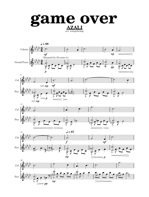 game over- AZALI