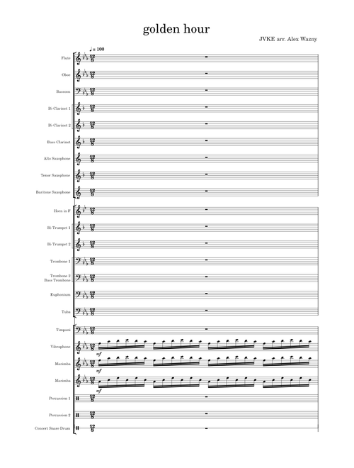 Golden hour – JVKE Golden Hour - Concert Band