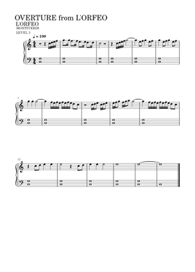 Free L'orfeo, Sv 318 by Claudio Monteverdi sheet music | Download