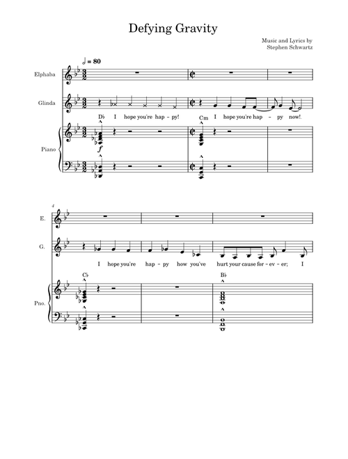 Defying Gravity – Stephen Schwartz Defying Gravity (Full Version)