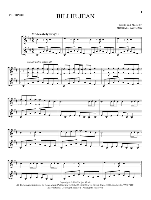 Billie Jean - Michael Jackson (Trumpet Duet)