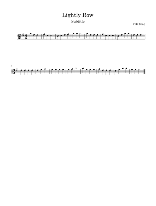 Lightly Row