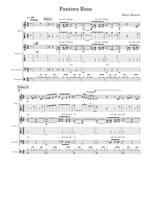 The Pink Panther Theme – Henry Mancini