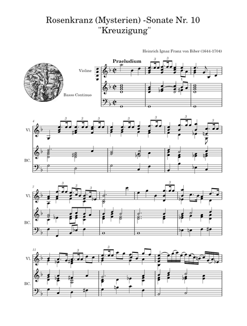 Rosenkanz (Mysterien) Sonate Nr. 10 - Heinrich Ignaz Biber