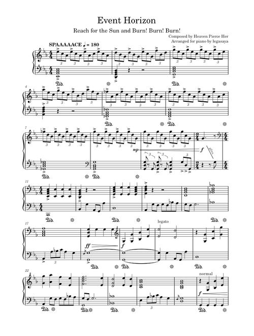 Event Horizon (ULTRAKILL 8-3 Theme #3) Piano Arrangement - EXPERT