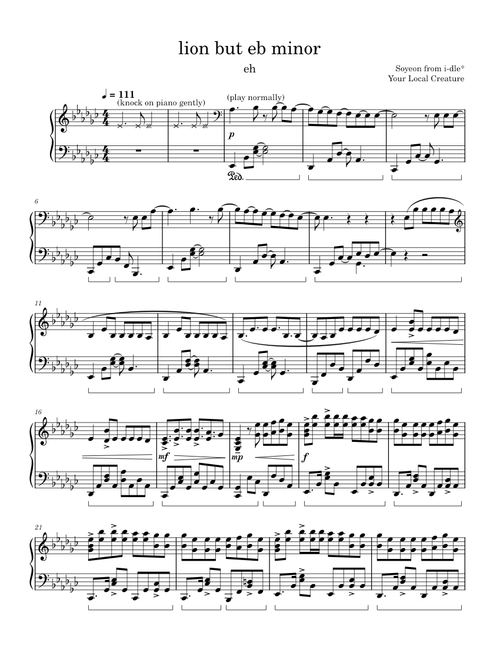 Lion - i-dle* (FKA (G)I-DLE) in Eb Minor