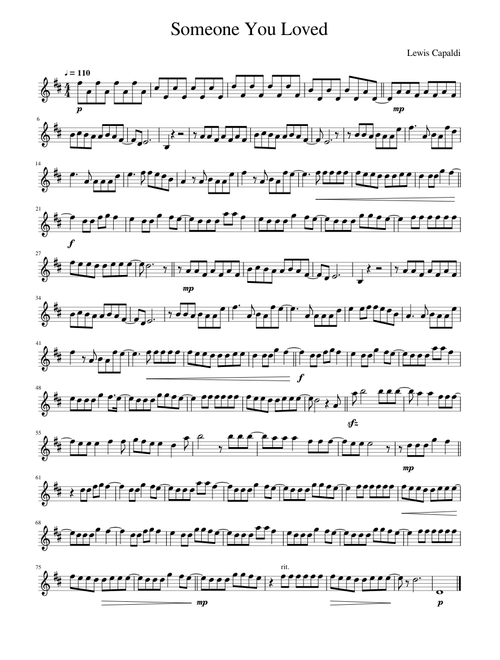 Lewis Capaldi - Someone You Loved Violin Solo