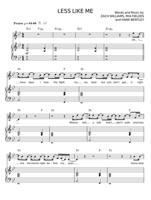Less Like Me - Zach Williams
