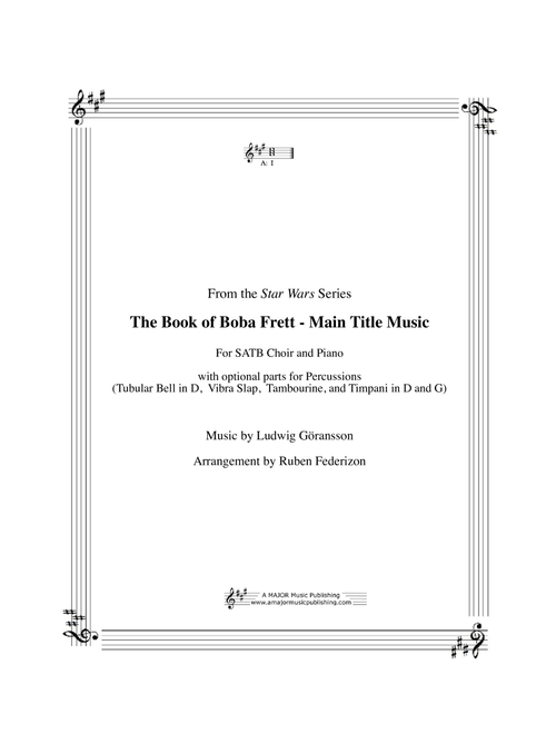 The Book Of Boba Fett Main Title Theme (Arr. Ruben Federizon) - Ludwig Goransson (Choral, SATB)