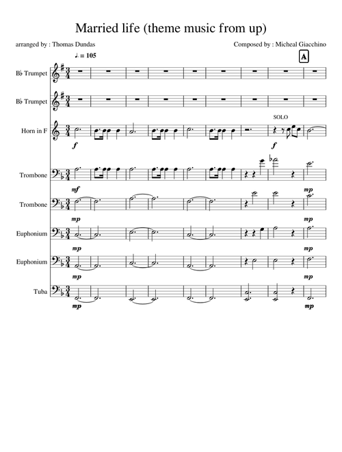 Married life theme music from up