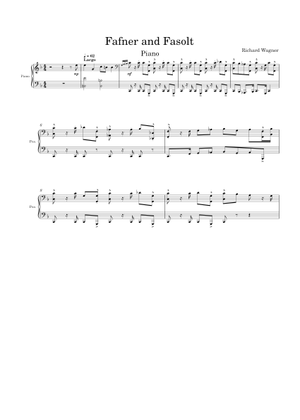 Wagner: Entry of the Gods into Valhalla (Piano solo) Sheet Music 