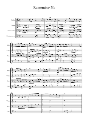 Remember me Sheet Music with Chords for Piano, Saxophone tenor