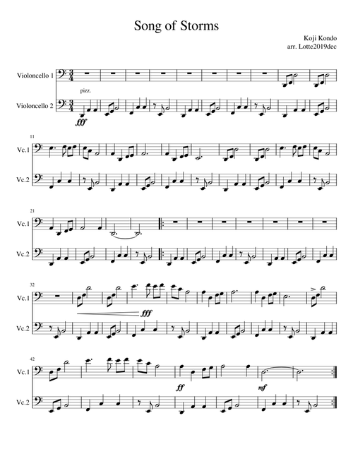 Song of Storms - Legend of Zelda