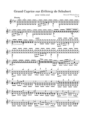 Free Heinrich Wilhelm Ernst sheet music | Download PDF or print on