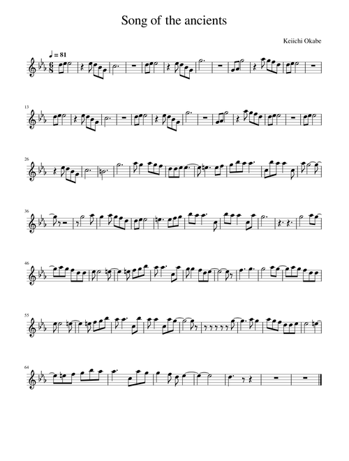Nier automata song of the ancients