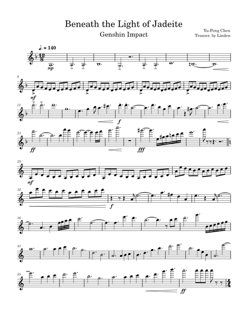 Genshin Impact - Beneath The Light of Jadeite (Violin)