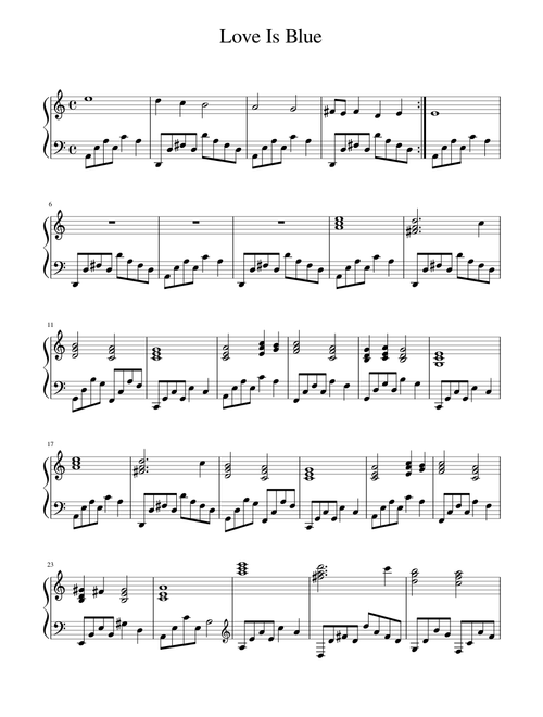 Love Is Blue - Paul Mauriat