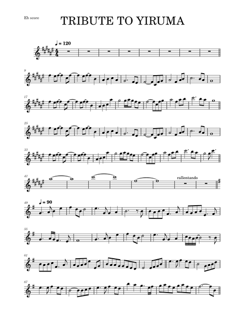 Tribute to Yiruma – Yiruma (Alto Sax)