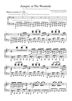 Jumpin’ at the Woodside ビッグバンド 楽譜 Jumpin' at the Woodside (Count Basie) - Full Big Band