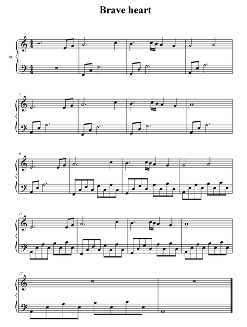 Braveheart - Main Title (Arr. Sylvain Harvus) - James Horner (Piano Solo)