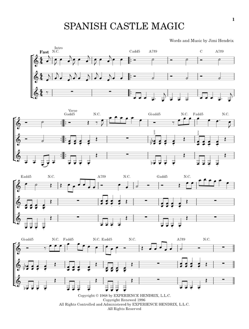 Spanish Castle Magic - Jimi Hendrix (Guitar Ensemble)