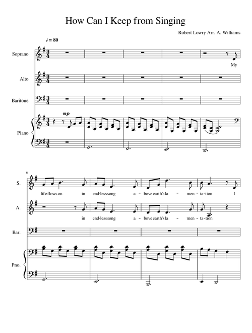 How Can I Keep from Singing
