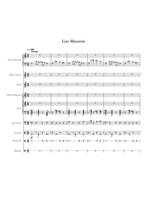 Liar Macaron – Gluttonous P (Full Transcription)