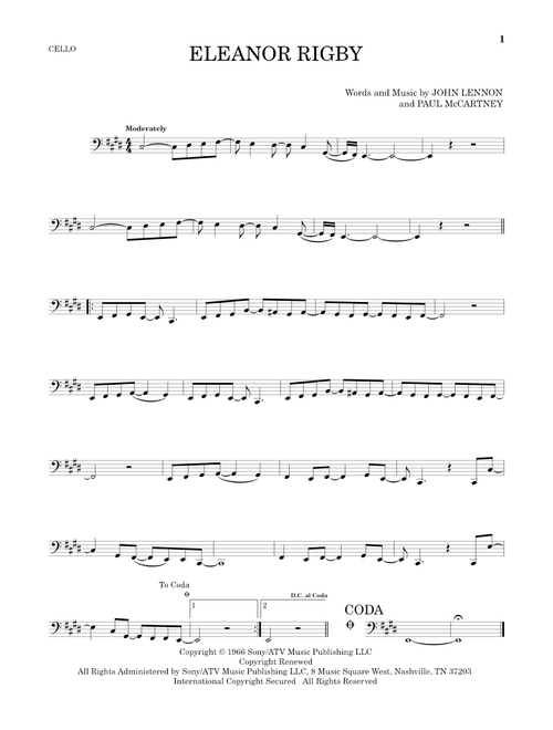 Eleanor Rigby - The Beatles (Cello Solo)