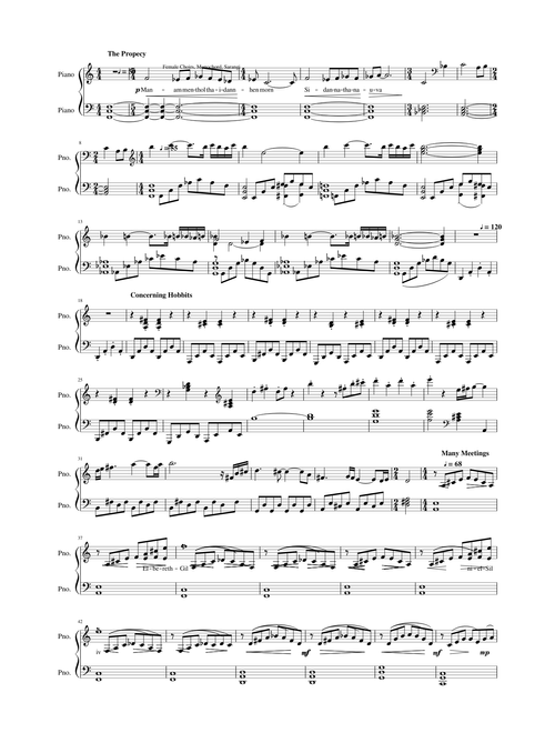 Lord Of The Rings / The Hobbit Medley
