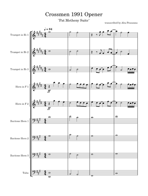 Pat Metheny Suite – Crossmen