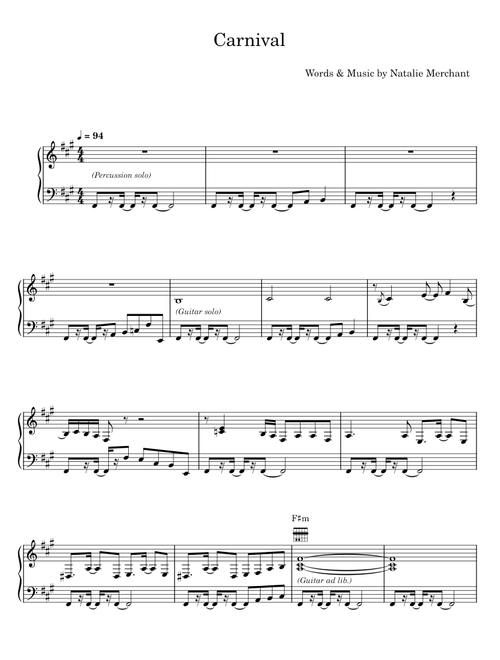Carnival - Natalie Merchant