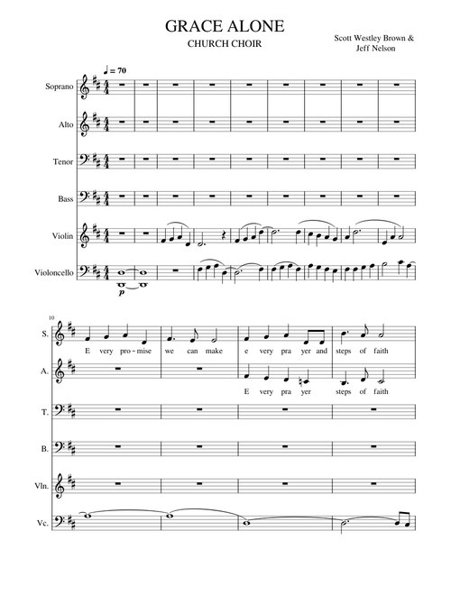 Grace Alone – Scott Wesley Brown and Jeff Nelson GRACE ALONE choir