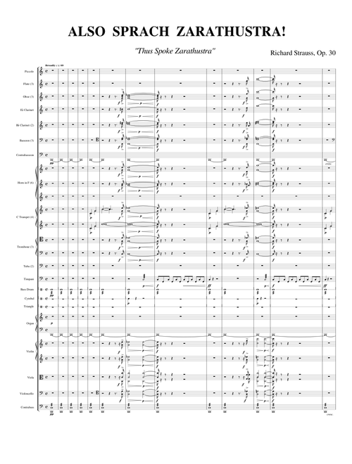 Richard Strauss Op. 30 - Also Sprach Zarathustra