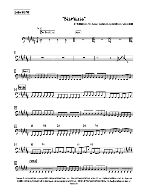 Breathless (Arr. P Welsh) - The Corrs (Cover Band)