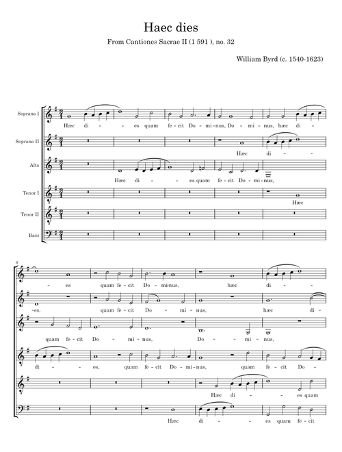 Haec dies - William Byrd