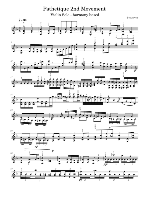 Adagio from the Pathetique Piano Sonata, Op. 13 2nd Movement – Ludwig van Beethoven (2nd version)