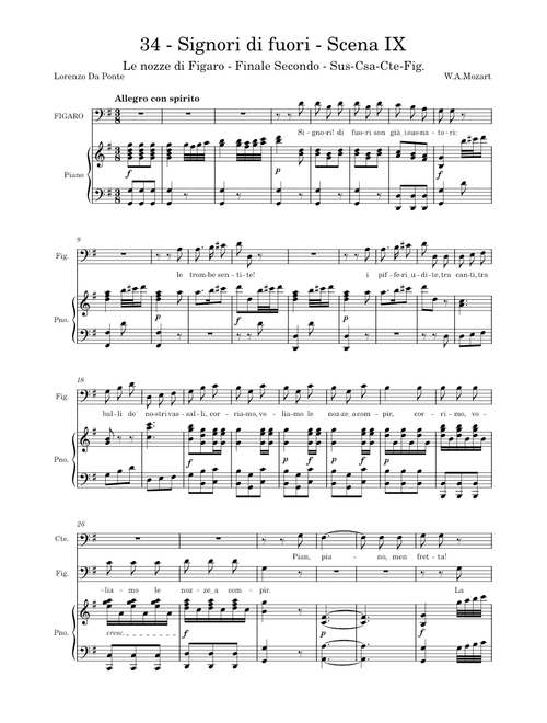 Mozart - Le nozze di Figaro - Atto 2 - 34 - Signori di fuori - Scena IX - Sus-Csa-Cte.Fig.mscx