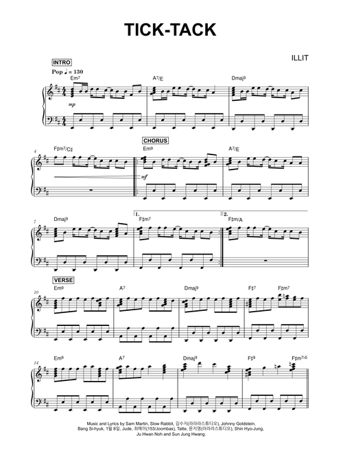 Tick-Tack - ILLIT (Piano)