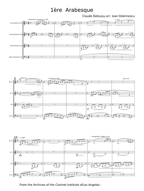 Arabesque No.1 - Claude Debussy