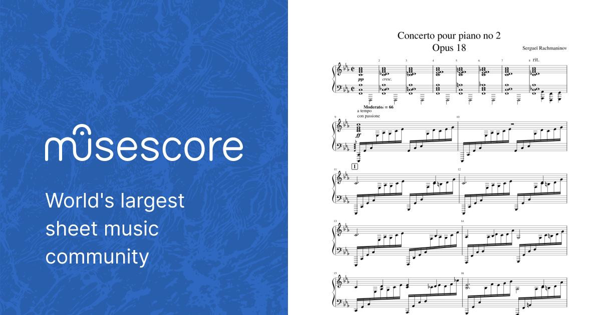 Rachmaninoff Piano Concerto 2 Sheet music for Piano (Solo)