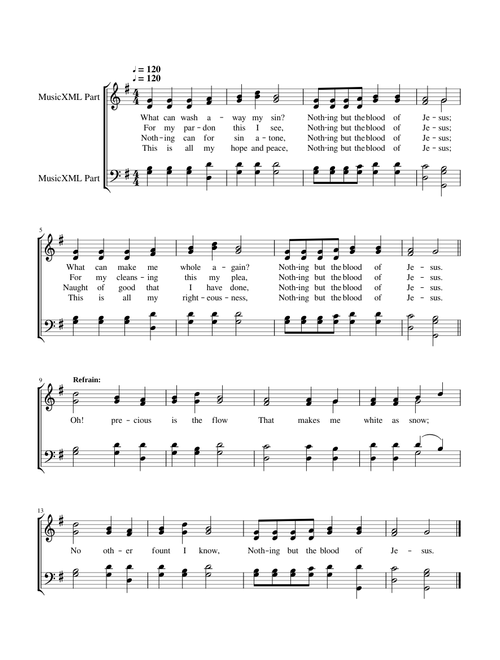 Nothing but the Blood of Jesus - Robert Lowry
