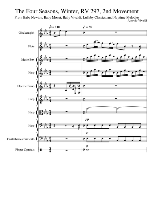The Four Seasons - Winter – Antonio Vivaldi The Four Seasons, Winter, RV 297, 2nd Movement