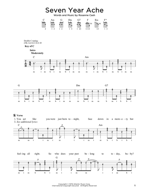 Seven Year Ache - Rosanne Cash (Banjo)