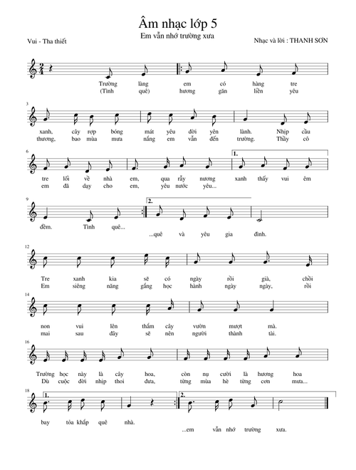 Em vẫn nhớ trường xưa
