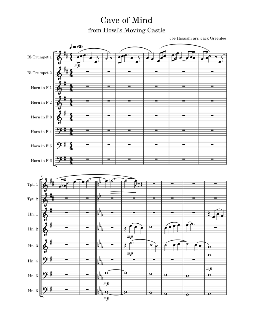 Howl's moving castle french horn cheap