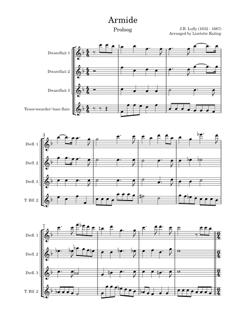 Proloog uit Armide, LWV 71 – Jean-Baptiste Lully
