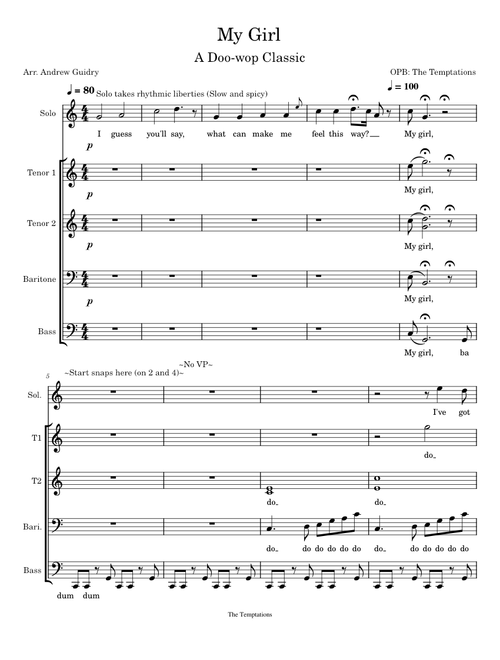My Girl – The Temptations