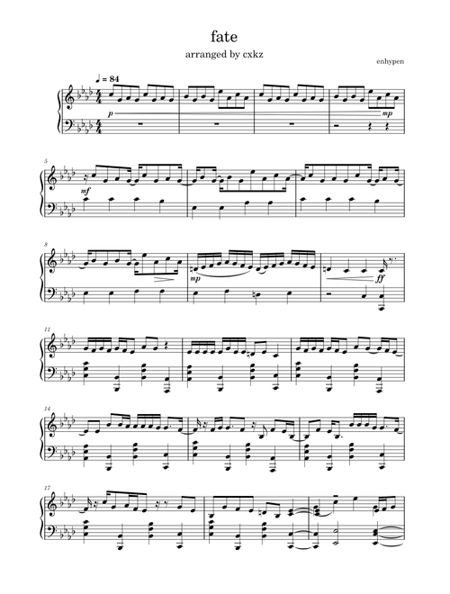 cxkz | Free sheet music | Download PDF or print on MuseScore.com
